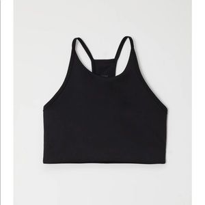 Girlfriend Collective Black Colette Halter Bra